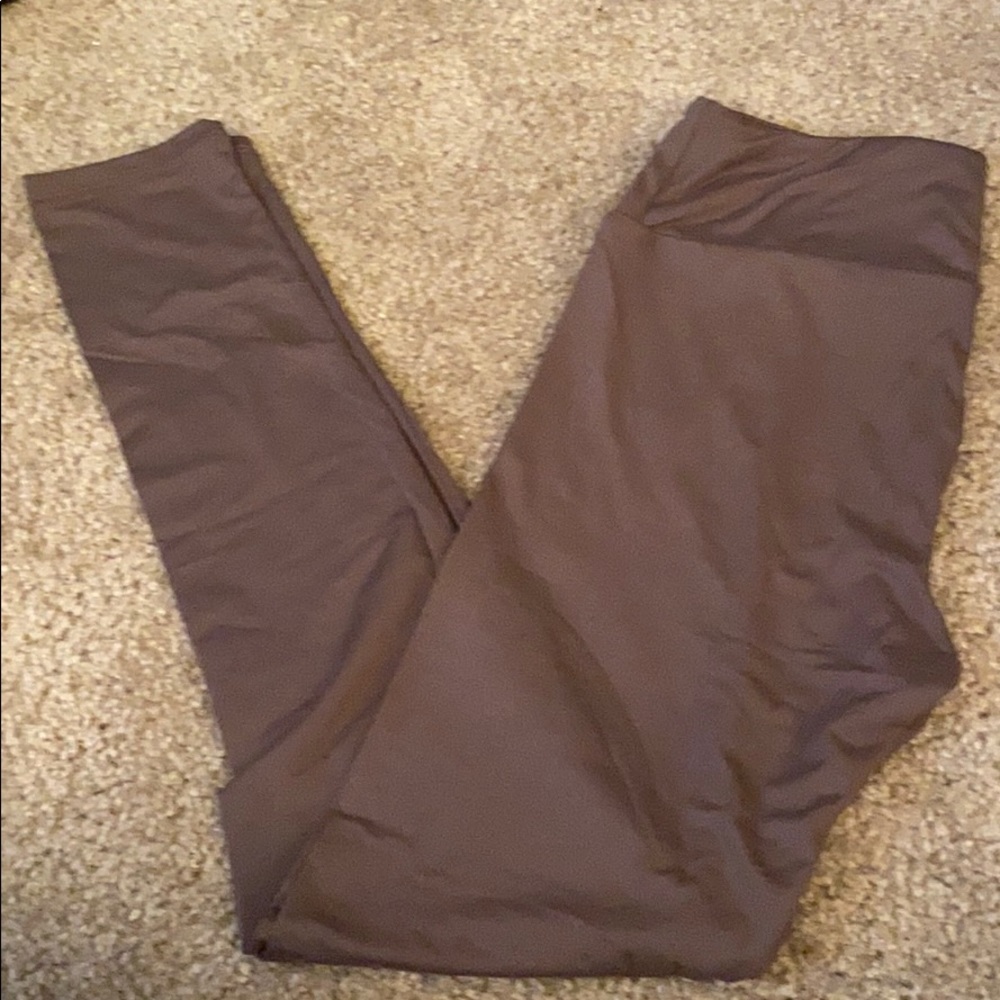 Brown OS solid Leggings